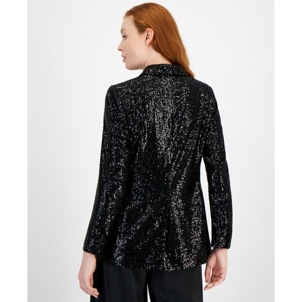 Anne Klein womens Shawl Collar Jacket, Size 10 Black MSRP $159 - Picture 4 of 5